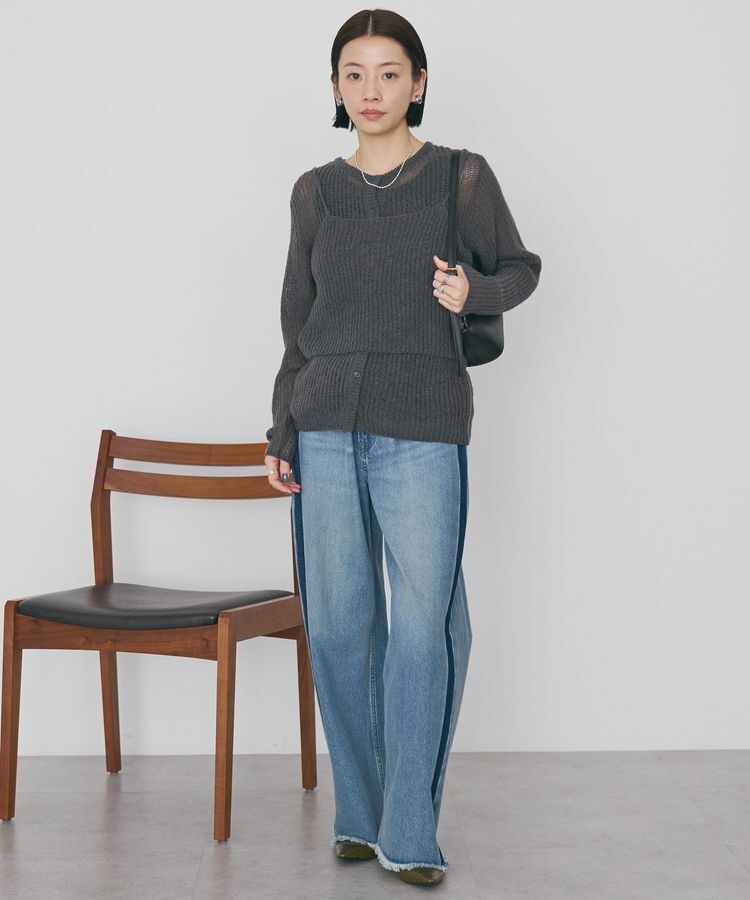 AMERICAN HOLIC「甘編みキャミカーディガンセット」|カーディガン|