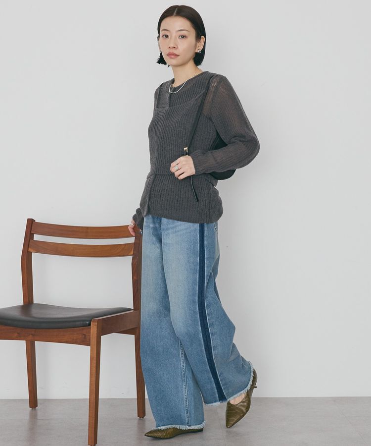 AMERICAN HOLIC「甘編みキャミカーディガンセット」|カーディガン|