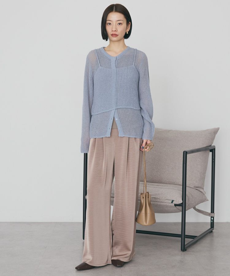 AMERICAN HOLIC「甘編みキャミカーディガンセット」|カーディガン|