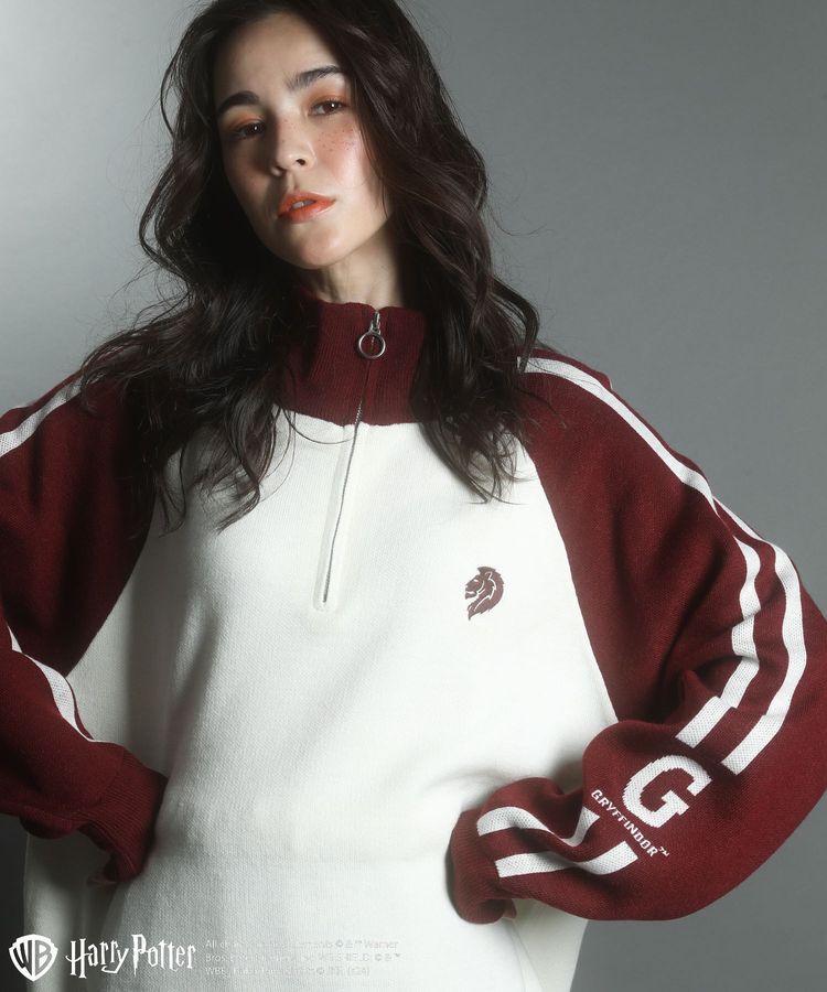 Green Parks「ハリー・ポッター/ライン入りハーフジップニット」|ニット・セーター|