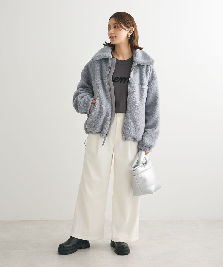 Green Parks「洗える さがら刺しゅうロゴニットプルオーバー」|ニット・セーター|