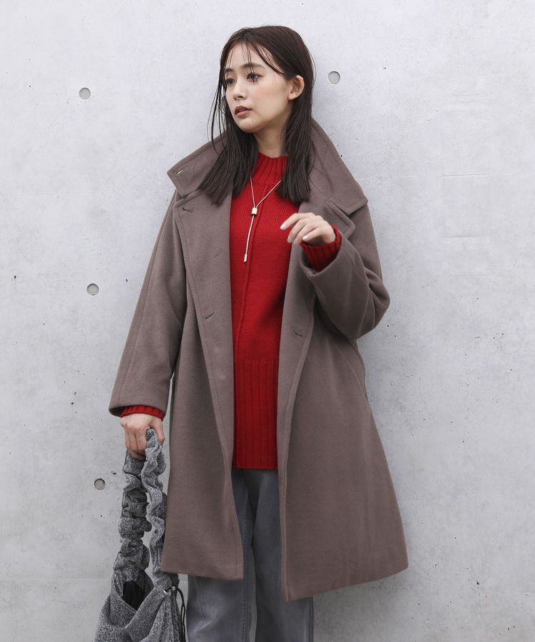 Green Parks「洗えるモックネックニットプルオーバー」|ニット・セーター|