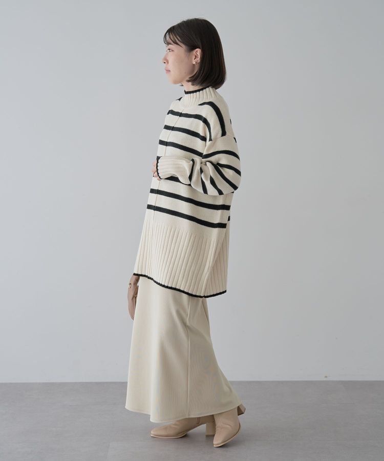 Green Parks「洗えるモックネックニットプルオーバー」|ニット・セーター|