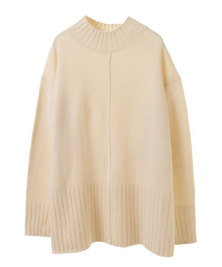 Green Parks「洗えるモックネックニットプルオーバー」|ニット・セーター|