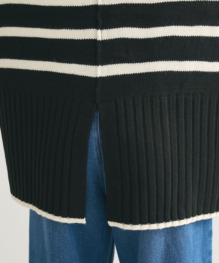 Green Parks「洗えるモックネックニットプルオーバー」|ニット・セーター|