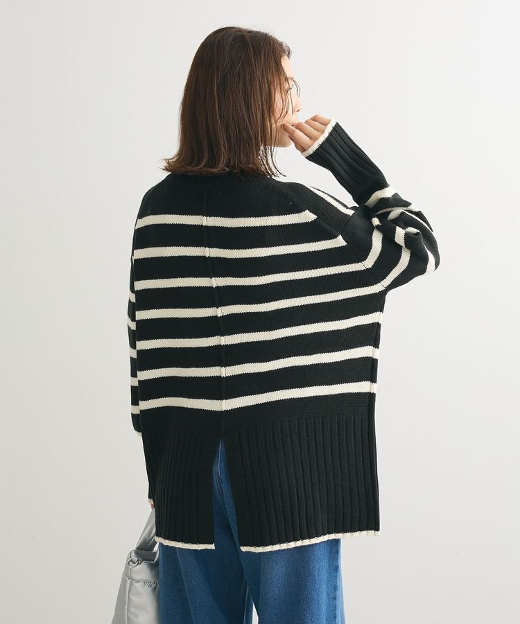 Green Parks「洗えるモックネックニットプルオーバー」|ニット・セーター|