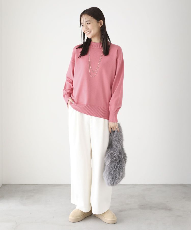Green Parks「もちやわモックネックニットプルオーバー」|ニット・セーター|