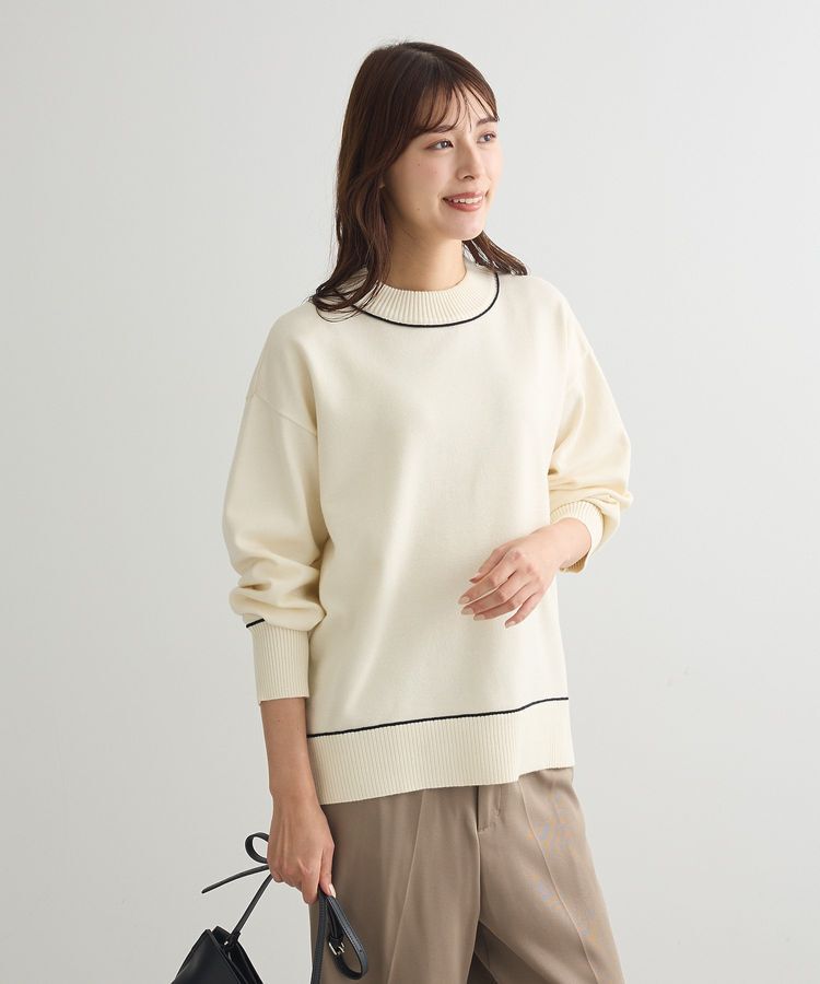 Green Parks「もちやわモックネックニットプルオーバー」|ニット・セーター|