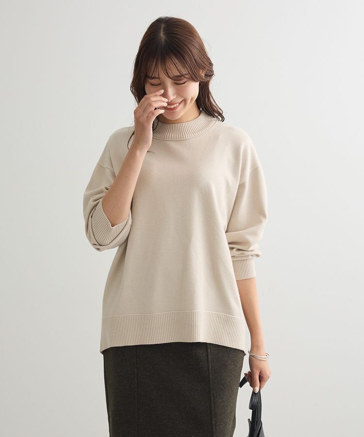 Green Parks「もちやわモックネックニットプルオーバー」|ニット・セーター|