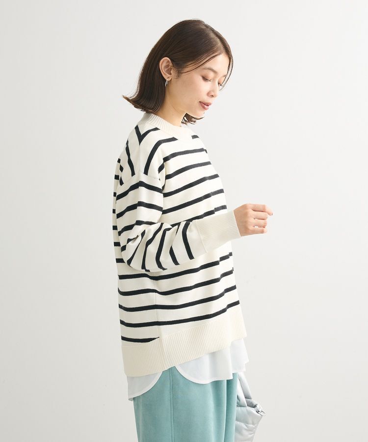 Green Parks「もちやわモックネックニットプルオーバー」|ニット・セーター|