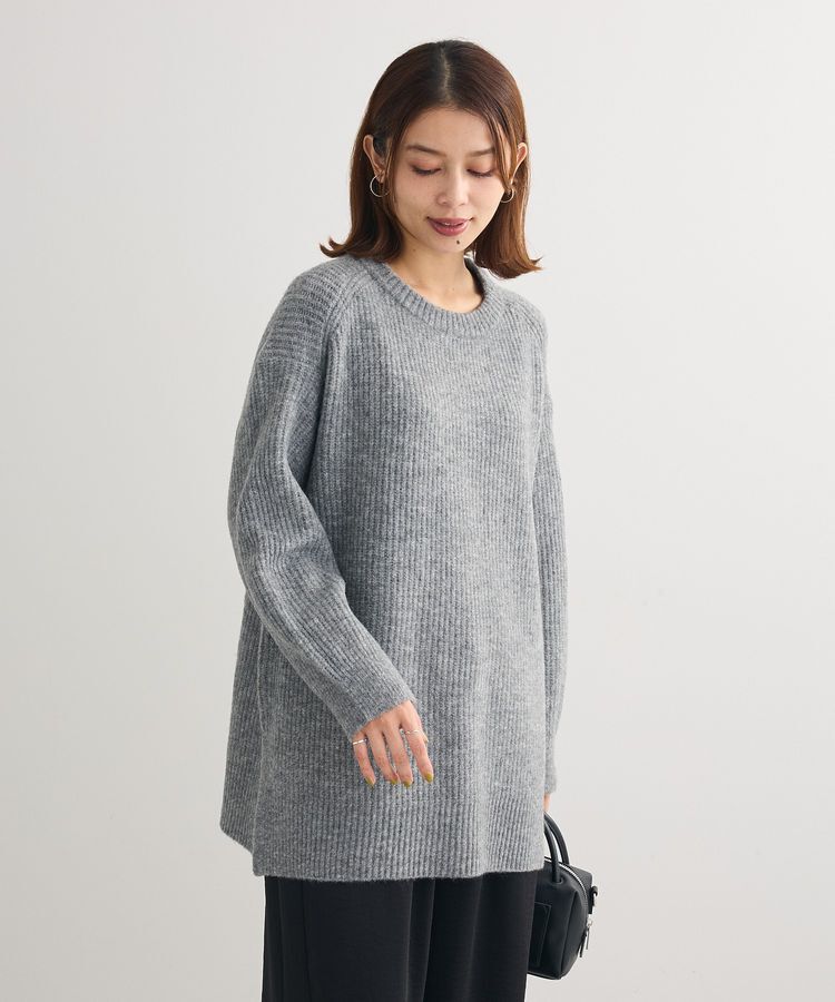 Green Parks「fuwaっと 畦チュニック」|ニット・セーター|