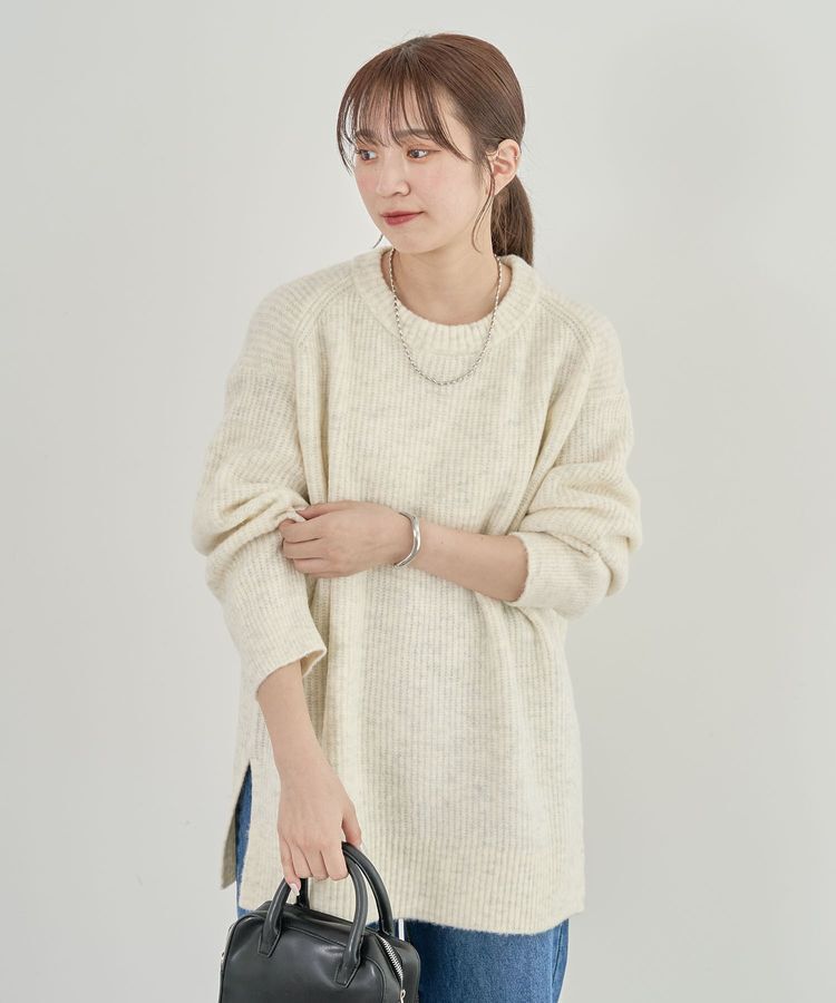 Green Parks「fuwaっと 畦チュニック」|ニット・セーター|