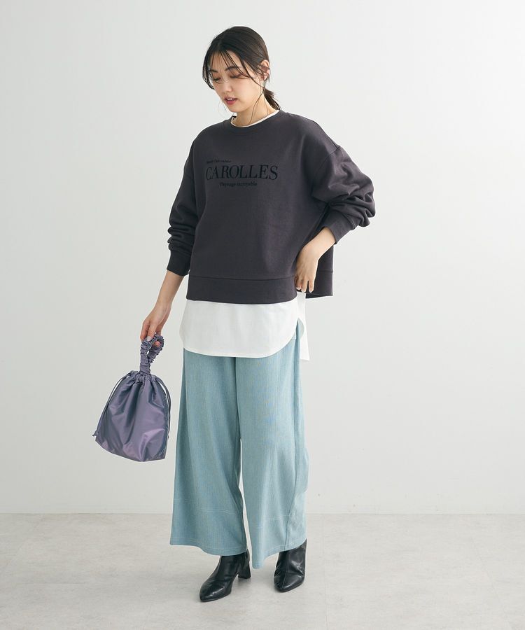 Green Parks「裏起毛フロッキーロゴプルオーバー」|スウェット・ジャージ|