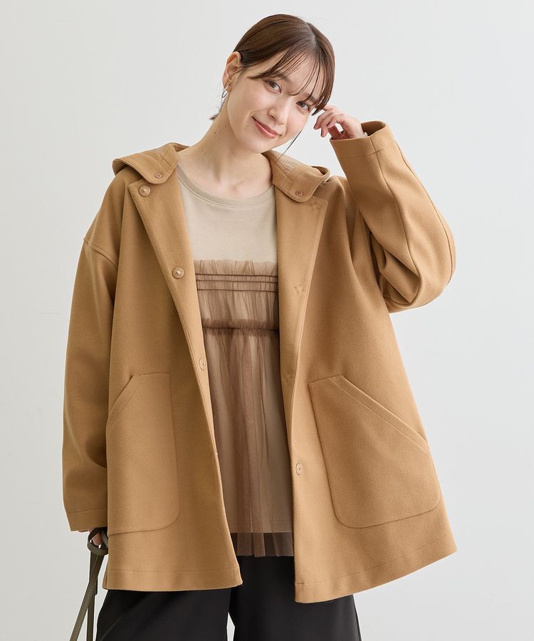 Green Parks「フード取り外しハーフコート」|その他|