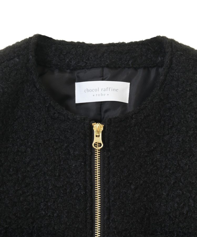 Green Parks「ノーカラーZIPジャコット」|ブルゾン・スタジャン|