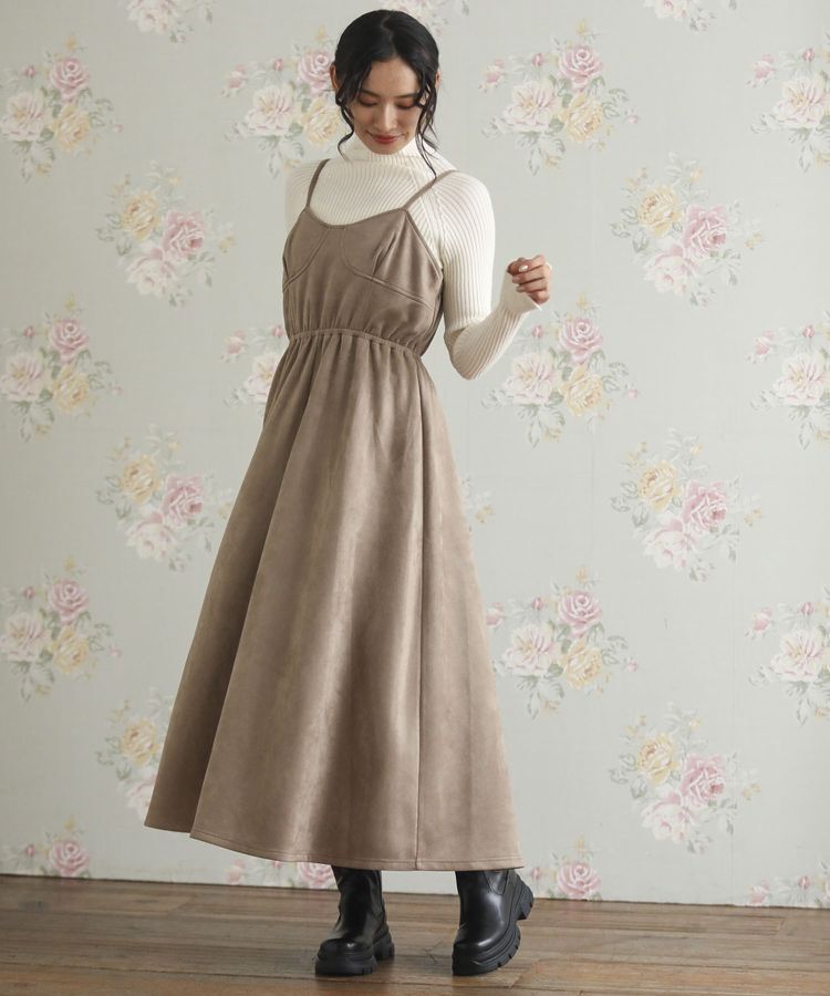 Green Parks「・SUGAR SPOON スエードポンチキャミワンピ」|ワンピース|