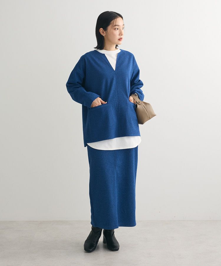 Green Parks「柄圧縮ポンチIラインスカート」|スカート|