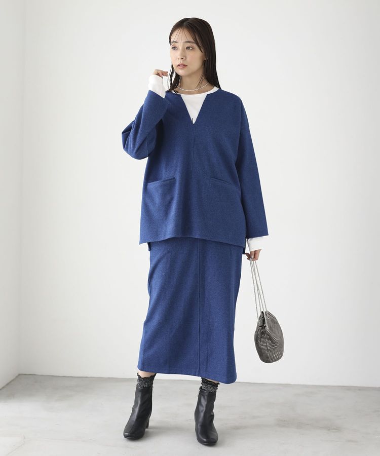 Green Parks「柄圧縮ポンチIラインスカート」|スカート|