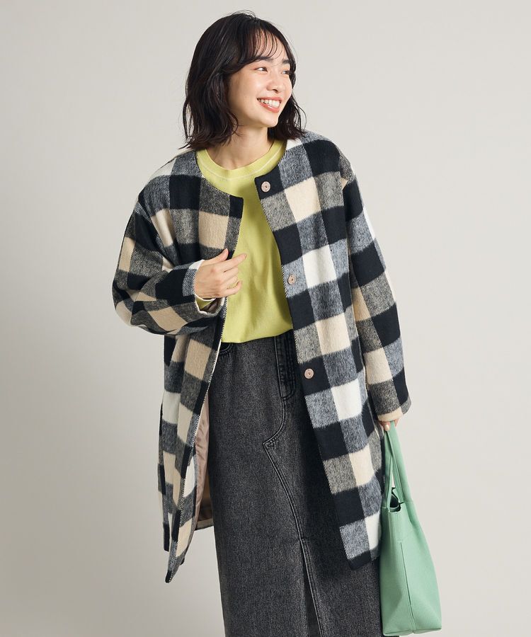 Green Parks「シャギーノーカラーコート」|その他|