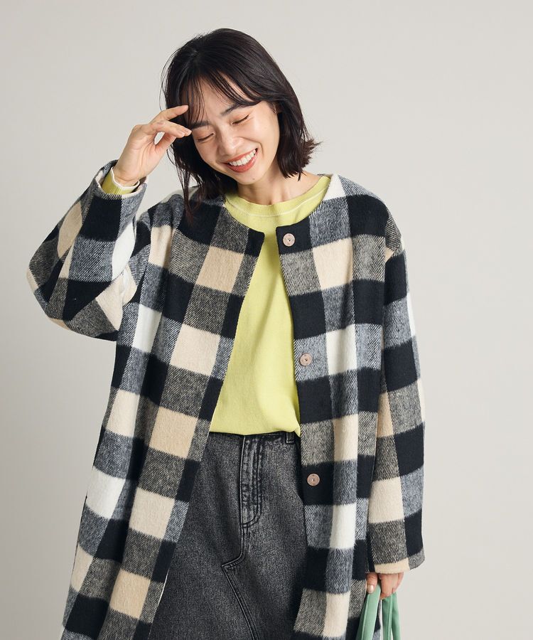 Green Parks「シャギーノーカラーコート」|その他|