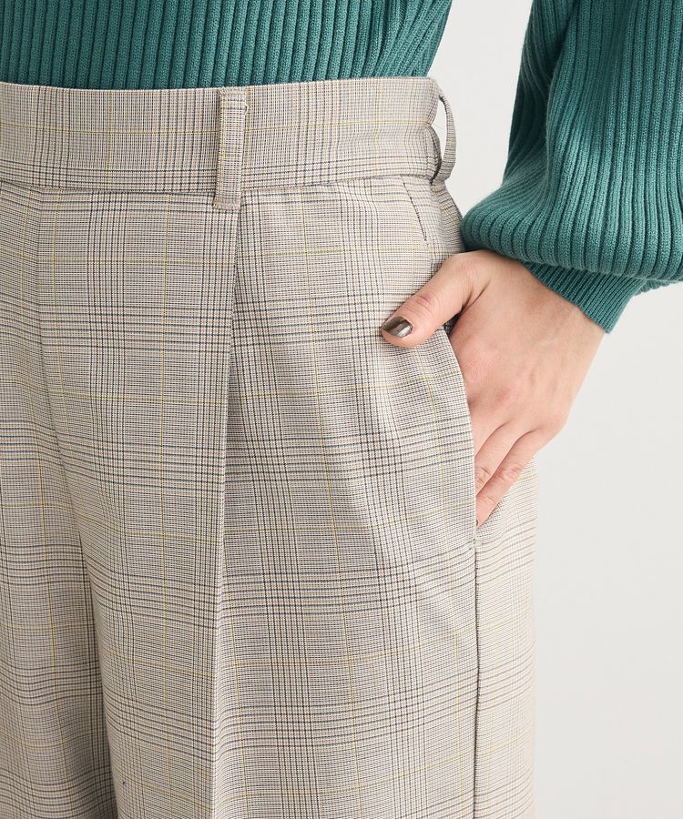 Green Parks「あったかきれシル柄 ワイドストレートパンツ」|その他|