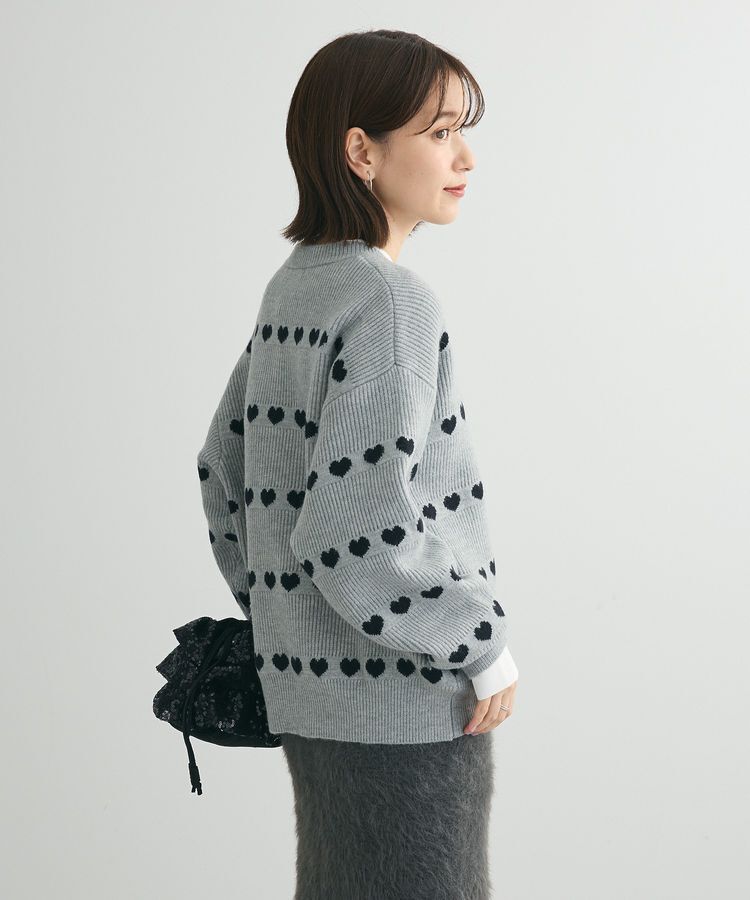 Green Parks「・swing by ハートクルーネックニット」|ニット・セーター|