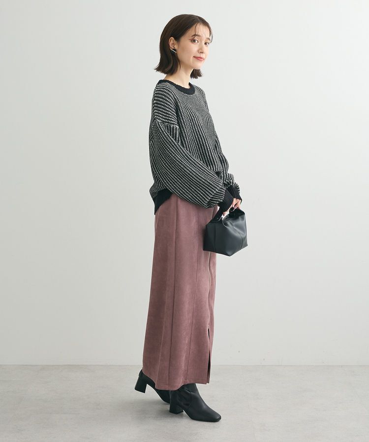 Green Parks「・ELENCARE DUE タック編バイカラーニット」|ニット・セーター|