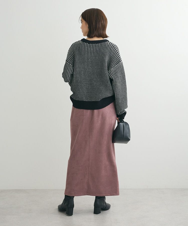 Green Parks「・ELENCARE DUE タック編バイカラーニット」|ニット・セーター|