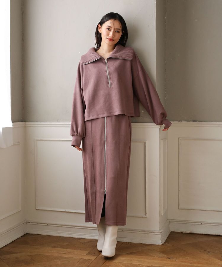 Green Parks「・ELENCARE DUE スエードポンチハーフZIP」|Tシャツ・カットソー|