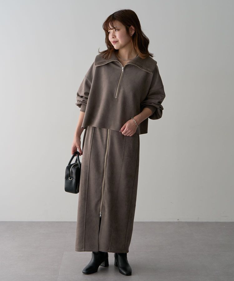 Green Parks「・ELENCARE DUE スエードポンチハーフZIP」|Tシャツ・カットソー|