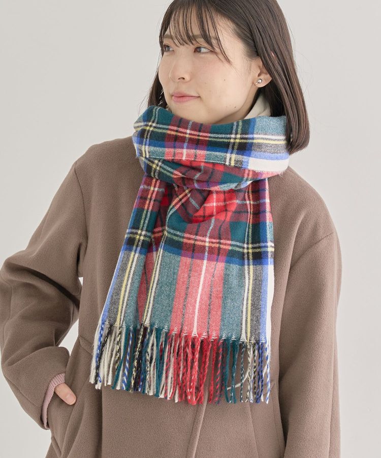 Green Parks「カシミヤライクチェックストール」|ストール|