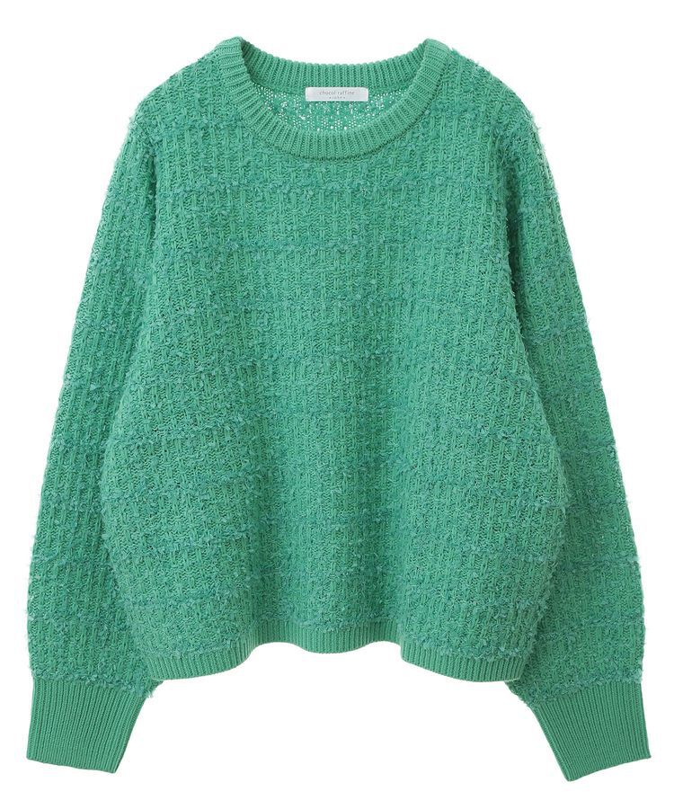 Green Parks「テープヤーンニットプルオーバー」|ニット・セーター|