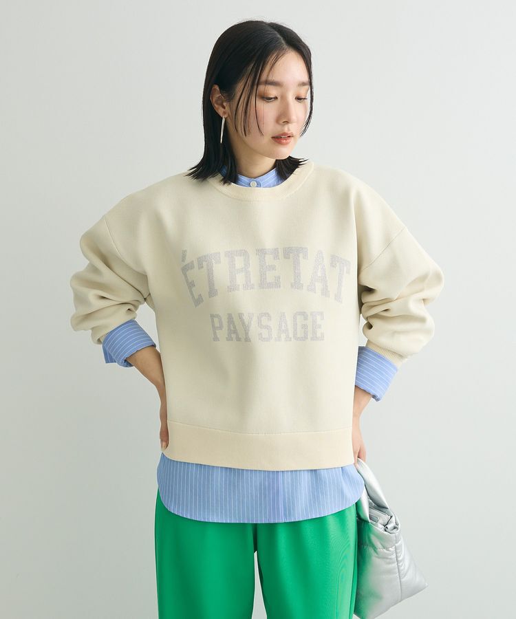 Green Parks「ロゴラメニットプルオーバー」|ニット・セーター|