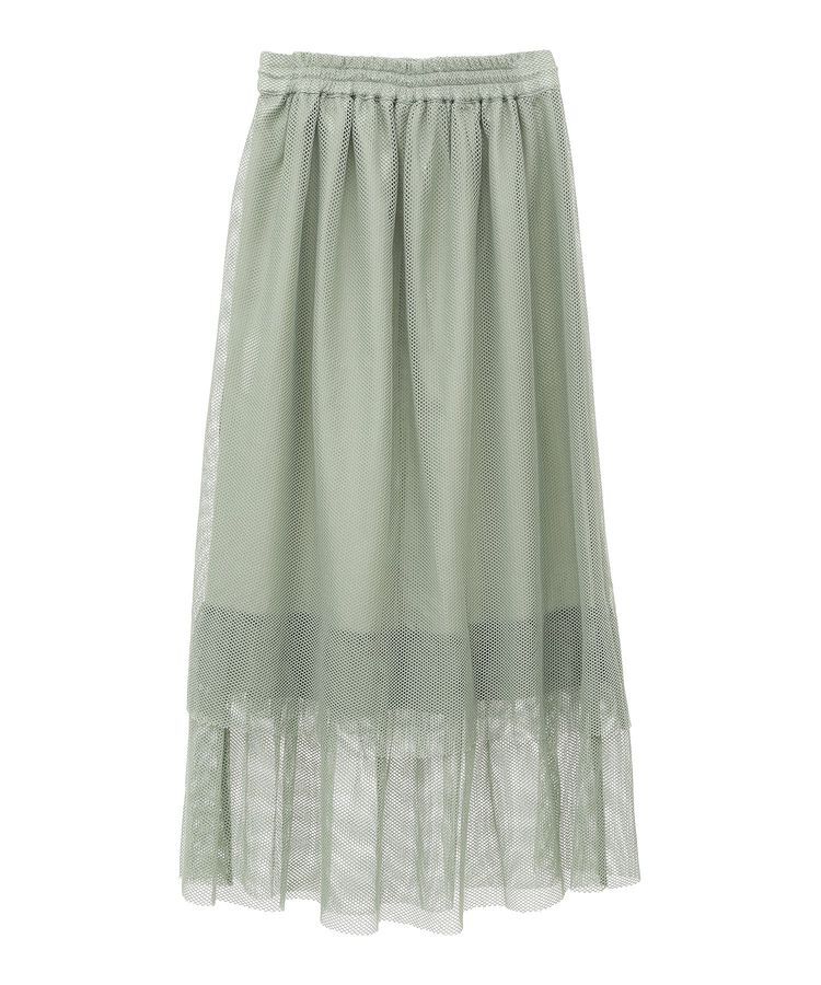Green Parks「メッシュティアードスカート」|スカート|