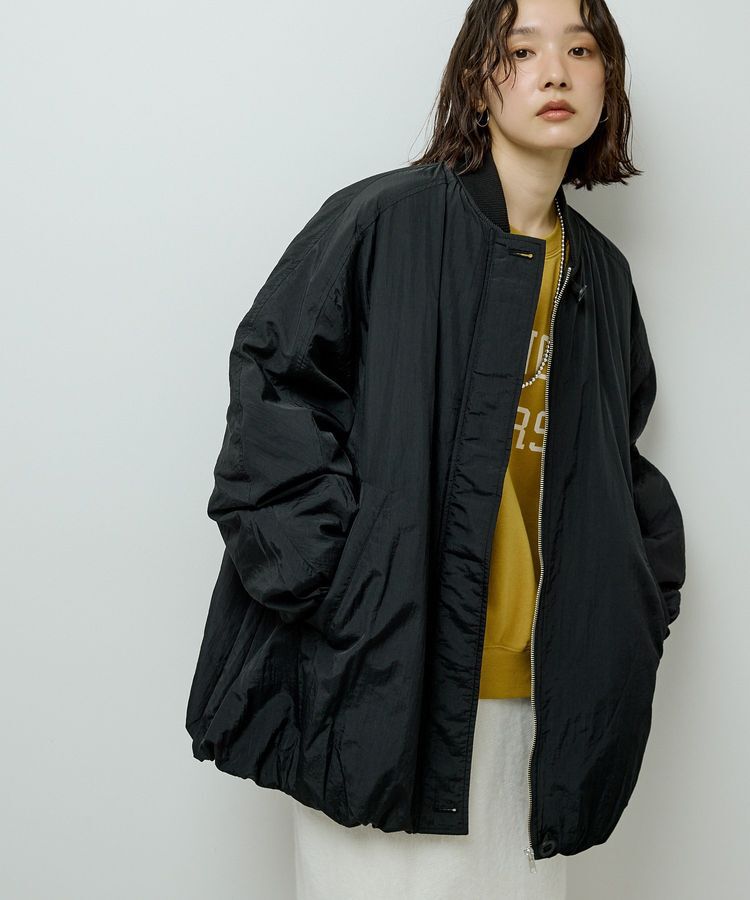 armonia「ミディ丈ディフォームMA-1」|その他|Black