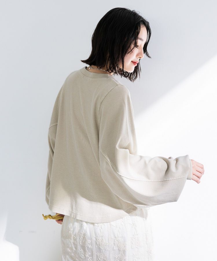 Green Parks「ヴィンテージ加工ドルマンカットプルオーバー」|Tシャツ・カットソー|