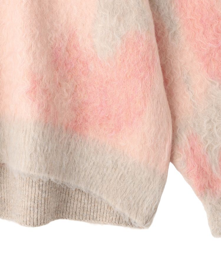 YECCA VECCA「フラワー柄シャギーニット」|ニット・セーター|