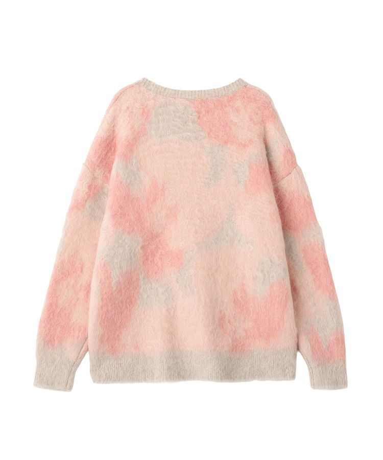 YECCA VECCA「フラワー柄シャギーニット」|ニット・セーター|