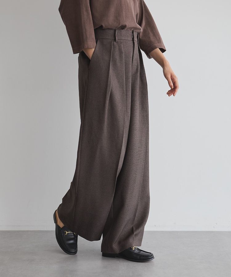 GARAGE OF GOOD CLOTHING「【日本製】ツィード調２タックワイドパンツ」|その他|
