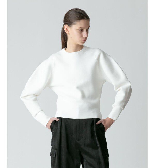 allureville「コットンスムースフォルムプルオーバー」|ニット・セーター|