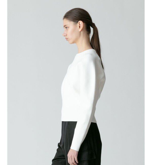 allureville「コットンスムースフォルムプルオーバー」|ニット・セーター|