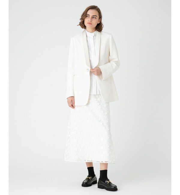 LOULOU WILLOUGHBY「【LOULOU WILLOUGHBY】オーガン刺繍スカート」|スカート|