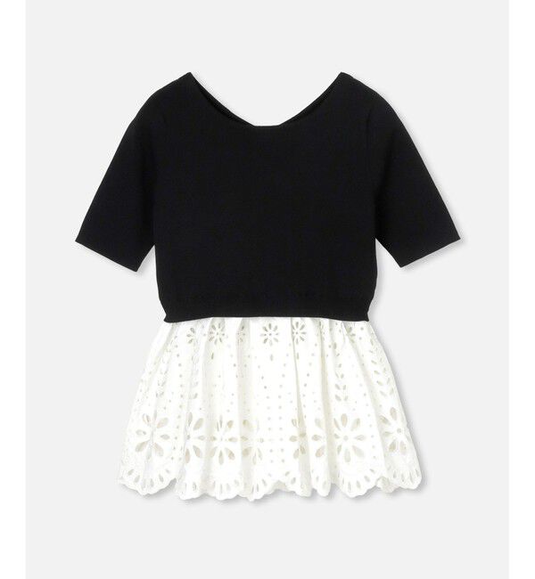 LOULOU WILLOUGHBY「【LOULOU WILLOUGHBY】アイレットレースペプラムプルオーバー」|その他|