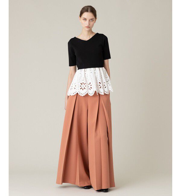 LOULOU WILLOUGHBY「【LOULOU WILLOUGHBY】アイレットレースペプラムプルオーバー」|その他|