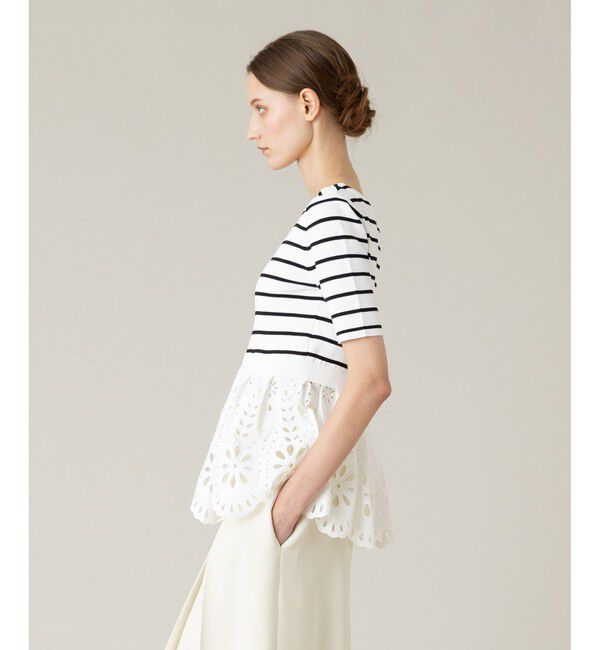 LOULOU WILLOUGHBY「【LOULOU WILLOUGHBY】アイレットレースペプラムプルオーバー」|その他|