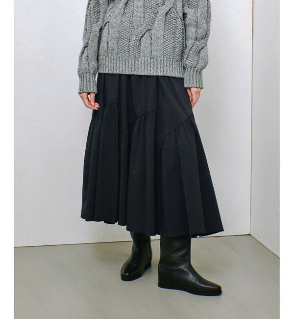 allureville「◇バイヤス切替ギャザースカート」|スカート|