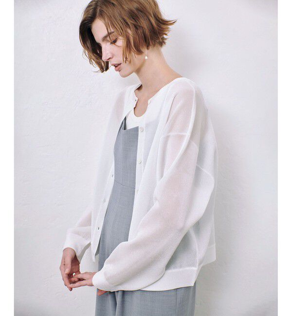 allureville「スポンディッシュシアー2WAYプルオーバー」|ニット・セーター|