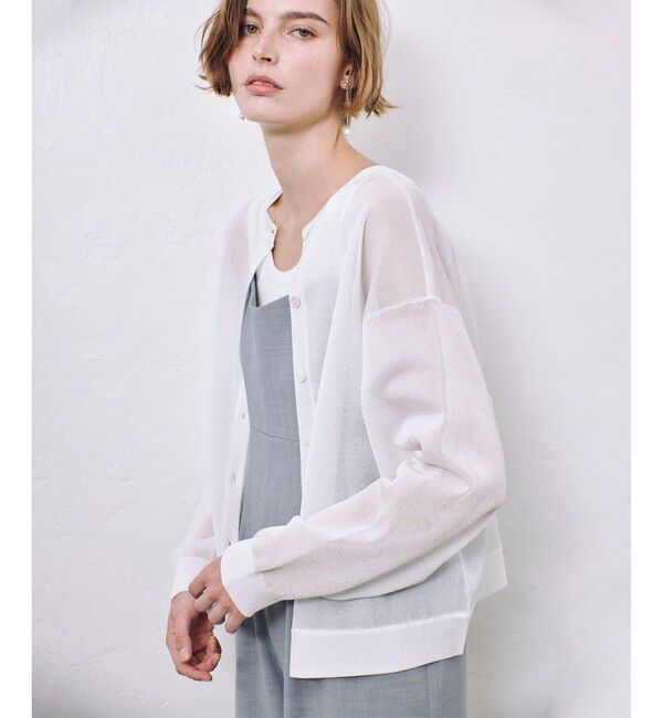 allureville「スポンディッシュシアー2WAYプルオーバー」|ニット・セーター|