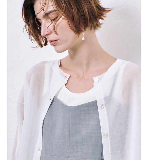 allureville「スポンディッシュシアー2WAYプルオーバー」|ニット・セーター|