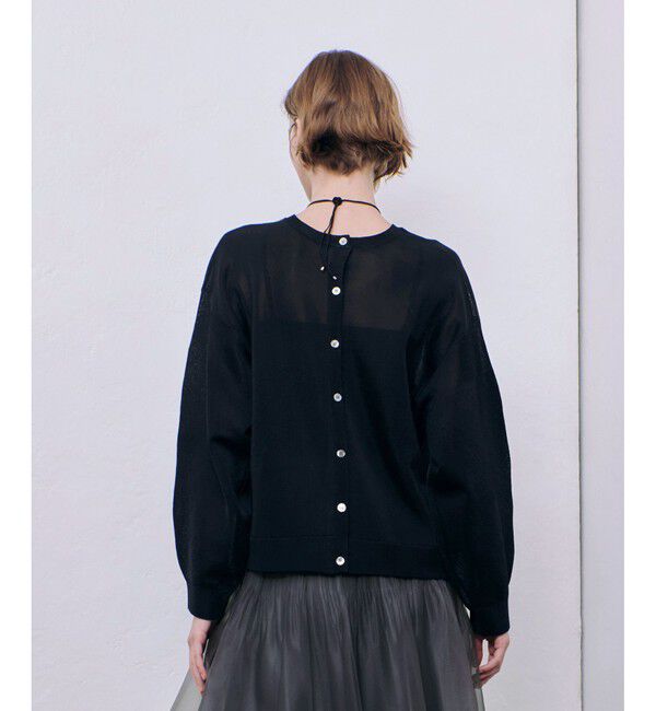 allureville「スポンディッシュシアー2WAYプルオーバー」|ニット・セーター|